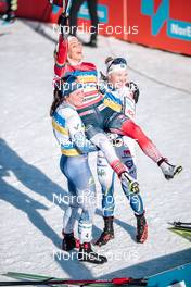 05.03.2022, Oslo, Norway (NOR): Therese Johaug (NOR), Krista Parmakoski (FIN), Jonna Sundling (SWE) - FIS world cup cross-country, mass women, Oslo (NOR). www.nordicfocus.com. © Modica/NordicFocus. Every downloaded picture is fee-liable.