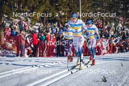 05.03.2022, Oslo, Norway (NOR): Ebba Andersson (SWE), Charlotte Kalla (SWE), (l-r)  - FIS world cup cross-country, mass women, Oslo (NOR). www.nordicfocus.com. © Thibaut/NordicFocus. Every downloaded picture is fee-liable.