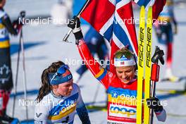 05.03.2022, Oslo, Norway (NOR): Krista Parmakoski (FIN), Jonna Sundling (SWE), (l-r) - FIS world cup cross-country, mass women, Oslo (NOR). www.nordicfocus.com. © Thibaut/NordicFocus. Every downloaded picture is fee-liable.