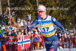 05.03.2022, Oslo, Norway (NOR): Hailey Swirbul (USA) - FIS world cup cross-country, mass women, Oslo (NOR). www.nordicfocus.com. © Thibaut/NordicFocus. Every downloaded picture is fee-liable.