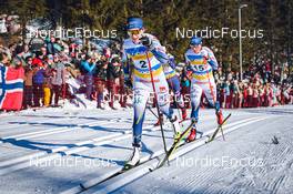 05.03.2022, Oslo, Norway (NOR): Ebba Andersson (SWE), Charlotte Kalla (SWE), (l-r)  - FIS world cup cross-country, mass women, Oslo (NOR). www.nordicfocus.com. © Thibaut/NordicFocus. Every downloaded picture is fee-liable.