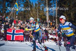 05.03.2022, Oslo, Norway (NOR): Antonia Fraebel (GER), Rosie Frankowski (USA), (l-r)  - FIS world cup cross-country, mass women, Oslo (NOR). www.nordicfocus.com. © Thibaut/NordicFocus. Every downloaded picture is fee-liable.