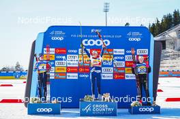 05.03.2022, Oslo, Norway (NOR): Krista Parmakoski (FIN), Therese Johaug (NOR), Jonna Sundling (SWE), (l-r) - FIS world cup cross-country, mass women, Oslo (NOR). www.nordicfocus.com. © Thibaut/NordicFocus. Every downloaded picture is fee-liable.