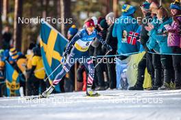 12.03.2022, Falun, Sweden (SWE): Caitlin Patterson (USA) - FIS world cup cross-country, 10km women, Falun (SWE). www.nordicfocus.com. © Modica/NordicFocus. Every downloaded picture is fee-liable.