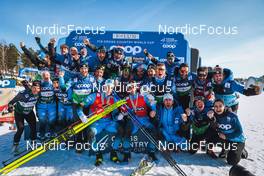 11.03.2022, Falun, Sweden (SWE): Lucas Chanavat (FRA), Richard Jouve (FRA), (l-r) - FIS world cup cross-country, cups, Falun (SWE). www.nordicfocus.com. © Modica/NordicFocus. Every downloaded picture is fee-liable.