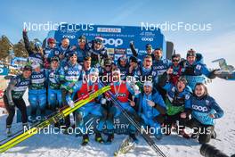 11.03.2022, Falun, Sweden (SWE): Lucas Chanavat (FRA), Richard Jouve (FRA), (l-r) - FIS world cup cross-country, cups, Falun (SWE). www.nordicfocus.com. © Modica/NordicFocus. Every downloaded picture is fee-liable.