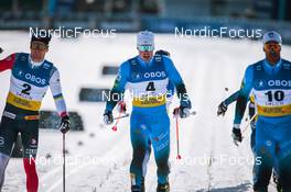 11.03.2022, Falun, Sweden (SWE): Sivert Wiig (NOR), Lucas Chanavat (FRA), (l-r) - FIS world cup cross-country, individual sprint, Falun (SWE). www.nordicfocus.com. © Modica/NordicFocus. Every downloaded picture is fee-liable.