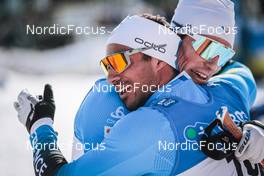 11.03.2022, Falun, Sweden (SWE): Lucas Chanavat (FRA), Richard Jouve (FRA), (l-r) - FIS world cup cross-country, individual sprint, Falun (SWE). www.nordicfocus.com. © Modica/NordicFocus. Every downloaded picture is fee-liable.