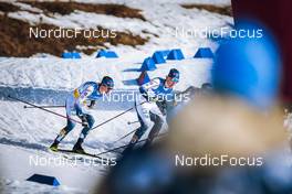 11.03.2022, Falun, Sweden (SWE): Johan Haeggstroem (SWE), Emil Danielsson (SWE), (l-r) - FIS world cup cross-country, individual sprint, Falun (SWE). www.nordicfocus.com. © Modica/NordicFocus. Every downloaded picture is fee-liable.
