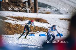 11.03.2022, Falun, Sweden (SWE): Katharina Hennig (GER), Moa Hansson (SWE), (l-r)  - FIS world cup cross-country, individual sprint, Falun (SWE). www.nordicfocus.com. © Modica/NordicFocus. Every downloaded picture is fee-liable.