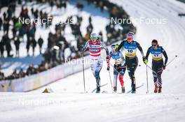 11.03.2022, Falun, Sweden (SWE): Maja Dahlqvist (SWE), Lotta Udnes Weng (NOR), Laura Gimmler (GER), Julia Kern (USA), (l-r)  - FIS world cup cross-country, individual sprint, Falun (SWE). www.nordicfocus.com. © Modica/NordicFocus. Every downloaded picture is fee-liable.