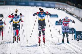 11.03.2022, Falun, Sweden (SWE): Julia Kern (USA), Maja Dahlqvist (SWE), (l-r)  - FIS world cup cross-country, individual sprint, Falun (SWE). www.nordicfocus.com. © Modica/NordicFocus. Every downloaded picture is fee-liable.
