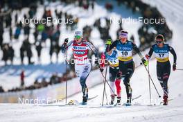 11.03.2022, Falun, Sweden (SWE): Maja Dahlqvist (SWE), Lotta Udnes Weng (NOR), Laura Gimmler (GER), Julia Kern (USA), (l-r)  - FIS world cup cross-country, individual sprint, Falun (SWE). www.nordicfocus.com. © Modica/NordicFocus. Every downloaded picture is fee-liable.