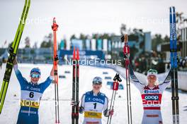 11.03.2022, Falun, Sweden (SWE): Anamarija Lampic (SLO), Jonna Sundling (SWE), Maja Dahlqvist (SWE), (l-r) - FIS world cup cross-country, individual sprint, Falun (SWE). www.nordicfocus.com. © Modica/NordicFocus. Every downloaded picture is fee-liable.