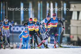 13.03.2022, Falun, Sweden (SWE): Ebba Andersson (SWE), Julia Kern (USA), (l-r)  - FIS world cup cross-country, mixed relay, Falun (SWE). www.nordicfocus.com. © Modica/NordicFocus. Every downloaded picture is fee-liable.
