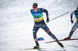 13.03.2022, Falun, Sweden (SWE): Logan Hanneman (USA) - FIS world cup cross-country, mixed relay, Falun (SWE). www.nordicfocus.com. © Modica/NordicFocus. Every downloaded picture is fee-liable.