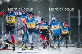 13.03.2022, Falun, Sweden (SWE): Simen Hegstad Krueger (NOR), Didrik Toenseth (NOR), (l-r)  - FIS world cup cross-country, mixed relay, Falun (SWE). www.nordicfocus.com. © Modica/NordicFocus. Every downloaded picture is fee-liable.