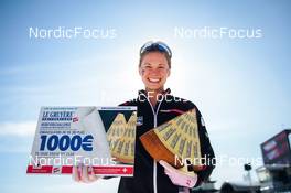 13.03.2022, Falun, Sweden (SWE): Le Gruyere - Jessie Diggins (USA),   - FIS world cup cross-country, mixed relay, Falun (SWE). www.nordicfocus.com. © Modica/NordicFocus. Every downloaded picture is fee-liable.