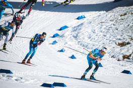 13.03.2022, Falun, Sweden (SWE): Beda Klee (SUI), Clement Parisse (FRA), (l-r)  - FIS world cup cross-country, mixed relay, Falun (SWE). www.nordicfocus.com. © Modica/NordicFocus. Every downloaded picture is fee-liable.