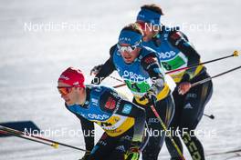 13.03.2022, Falun, Sweden (SWE): Florian Notz (GER), Lucas Boegl (GER), (l-r)  - FIS world cup cross-country, mixed relay, Falun (SWE). www.nordicfocus.com. © Modica/NordicFocus. Every downloaded picture is fee-liable.