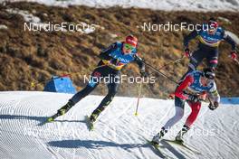 13.03.2022, Falun, Sweden (SWE): Katharina Hennig (GER), Heidi Weng (NOR), (l-r)  - FIS world cup cross-country, mixed relay, Falun (SWE). www.nordicfocus.com. © Modica/NordicFocus. Every downloaded picture is fee-liable.