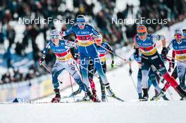 13.03.2022, Falun, Sweden (SWE): Jonna Sundling (SWE), Anamarija Lampic (SLO), Lotta Udnes Weng (NOR), (l-r)  - FIS world cup cross-country, mixed team sprint, Falun (SWE). www.nordicfocus.com. © Modica/NordicFocus. Every downloaded picture is fee-liable.