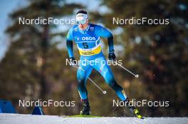13.03.2022, Falun, Sweden (SWE): Lucas Chanavat (FRA) - FIS world cup cross-country, mixed team sprint, Falun (SWE). www.nordicfocus.com. © Modica/NordicFocus. Every downloaded picture is fee-liable.
