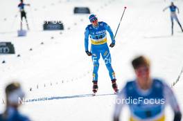 13.03.2022, Falun, Sweden (SWE): Federico Pellegrino (ITA) - FIS world cup cross-country, mixed team sprint, Falun (SWE). www.nordicfocus.com. © Modica/NordicFocus. Every downloaded picture is fee-liable.