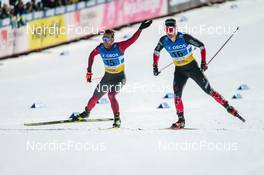 13.03.2022, Falun, Sweden (SWE): Raimo Vigants (LAT), Graham Ritchie (CAN), (l-r)  - FIS world cup cross-country, mixed team sprint, Falun (SWE). www.nordicfocus.com. © Modica/NordicFocus. Every downloaded picture is fee-liable.