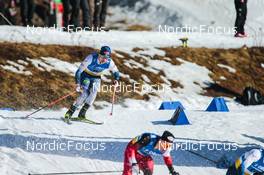 13.03.2022, Falun, Sweden (SWE): Laur Vuorinen (FIN) - FIS world cup cross-country, mixed team sprint, Falun (SWE). www.nordicfocus.com. © Modica/NordicFocus. Every downloaded picture is fee-liable.