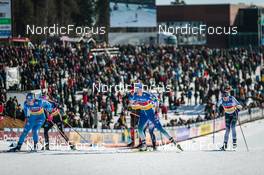 13.03.2022, Falun, Sweden (SWE): Nicole Monsorno (ITA), Anamarija Lampic (SLO), Johanna Matintalo (FIN), (l-r)  - FIS world cup cross-country, mixed team sprint, Falun (SWE). www.nordicfocus.com. © Modica/NordicFocus. Every downloaded picture is fee-liable.