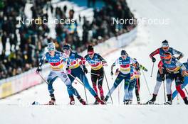 13.03.2022, Falun, Sweden (SWE): Nadine Faehndrich (SUI), Olivia Bouffard-Nesbitt (CAN), Lotta Udnes Weng (NOR), (l-r)  - FIS world cup cross-country, mixed team sprint, Falun (SWE). www.nordicfocus.com. © Modica/NordicFocus. Every downloaded picture is fee-liable.
