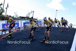 05.08.2022, Sandnes, Norway (NOR): Henrik Doennestad (NOR), Gjoeran Holstad Tefre (NOR), (l-r) - BLINK22 Festival Cross-Country - Sandnes (NOR). www.nordicfocus.com. © Manzoni/NordicFocus. Every downloaded picture is fee-liable.