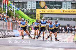 06.08.2022, Sandnes, Norway (NOR): Gjoeran Tefre (NOR), Harald Astrup Arnesen (NOR), Richard Jouve (FRA), Pal Golberg (NOR), (l-r)  - BLINK22 Festival Cross-Country - Sandnes (NOR). www.nordicfocus.com. © Manzoni/NordicFocus. Every downloaded picture is fee-liable.