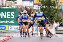 06.08.2022, Sandnes, Norway (NOR): Armann Saastad Haugan (NOR), Lucas Chanavat (FRA), (l-r)  - BLINK22 Festival Cross-Country - Sandnes (NOR). www.nordicfocus.com. © Manzoni/NordicFocus. Every downloaded picture is fee-liable.