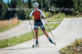 13.07.2022, Lavaze, Italy (ITA): Nadine Fahndrich (SUI) - Cross-Country training, Lavaze (ITA). www.nordicfocus.com. © Barbieri/NordicFocus. Every downloaded picture is fee-liable.