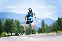 10.07.2022, Lavaze, Italy (ITA): Jonas Baumann (SUI) - Cross-Country training, Lavaze (ITA). www.nordicfocus.com. © Vanzetta/NordicFocus. Every downloaded picture is fee-liable.