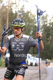 12.10.2022, Ramsau am Dachstein, Austria (AUT): Clement Parisse (FRA) - Cross-Country training, Ramsau am Dachstein (AUT). www.nordicfocus.com. © Manzoni/NordicFocus. Every downloaded picture is fee-liable.