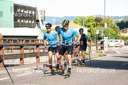 08.07.2022, Lavaze, Italy (ITA): Riebli Janik (SUI), Fahndrich Cyril (SUI), (l-r)  - Cross-Country training, Lavaze (ITA). www.nordicfocus.com. © Barbieri/NordicFocus. Every downloaded picture is fee-liable.