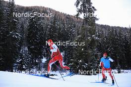 07.11.2022, Davos, Switzerland (SUI): Roman Schaad (SUI), Valerio Grond (SUI), (l-r) - Cross-Country training, Snowfarming track, Davos (SUI). www.nordicfocus.com. © Manzoni/NordicFocus. Every downloaded picture is fee-liable.