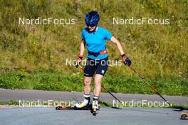 22.08.2022, Lavaze, Italy (ITA): Anna Comarella (ITA) - Cross-Country training, Lavaze (ITA). www.nordicfocus.com. © Barbieri/NordicFocus. Every downloaded picture is fee-liable.