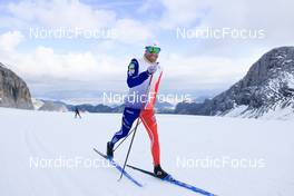12.10.2022, Ramsau am Dachstein, Austria (AUT): Maurice Magnificat (FRA) - Cross-Country training, Ramsau am Dachstein (AUT). www.nordicfocus.com. © Manzoni/NordicFocus. Every downloaded picture is fee-liable.