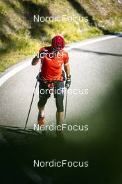 26.09.2022, Lavaze, Italy (ITA): Ragnar Horn ( NOR) - Cross-Country training, Lavaze (ITA). www.nordicfocus.com. © Vanzetta/NordicFocus. Every downloaded picture is fee-liable.
