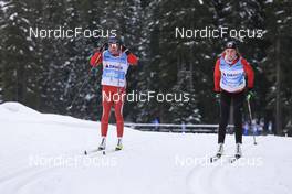 09.11.2022, Davos, Switzerland (SUI): Giuliana Werro (SUI), Marina Kaelin (SUI), (l-r) - Cross-Country training, Snowfarming track, Davos (SUI). www.nordicfocus.com. © Manzoni/NordicFocus. Every downloaded picture is fee-liable.