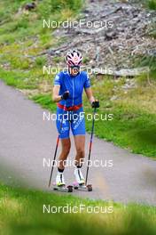 15.08.2022, Lavaze, Italy (ITA): Caterina Ganz (ITA) - Cross-Country training, Lavaze (ITA). www.nordicfocus.com. © Barbieri/NordicFocus. Every downloaded picture is fee-liable.