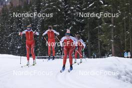 09.11.2022, Davos, Switzerland (SUI): Lea Fischer (SUI), Alina Meier (SUI), Nadine Faehndrich (SUI), Nadja Kaelin (SUI), (l-r) - Cross-Country training, Snowfarming track, Davos (SUI). www.nordicfocus.com. © Manzoni/NordicFocus. Every downloaded picture is fee-liable.