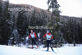 07.11.2022, Davos, Switzerland (SUI): Cyrill Faehndrich (SUI), Nadine Faehndrich (SUI), (l-r) - Cross-Country training, Snowfarming track, Davos (SUI). www.nordicfocus.com. © Manzoni/NordicFocus. Every downloaded picture is fee-liable.