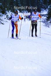 08.11.2022, Davos, Switzerland (SUI): Clement Parisse (FRA), Renaud Jay (FRA), (l-r) - Cross-Country training, Snowfarming track, Davos (SUI). www.nordicfocus.com. © Manzoni/NordicFocus. Every downloaded picture is fee-liable.