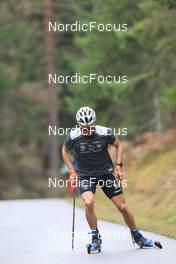 14.10.2022, Ramsau am Dachstein, Austria (AUT): Theo Schely (FRA) - Cross-Country training, Ramsau am Dachstein (AUT). www.nordicfocus.com. © Manzoni/NordicFocus. Every downloaded picture is fee-liable.