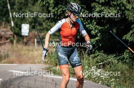 13.07.2022, Lavaze, Italy (ITA): Lea Fischer (SUI) - Cross-Country training, Lavaze (ITA). www.nordicfocus.com. © Barbieri/NordicFocus. Every downloaded picture is fee-liable.